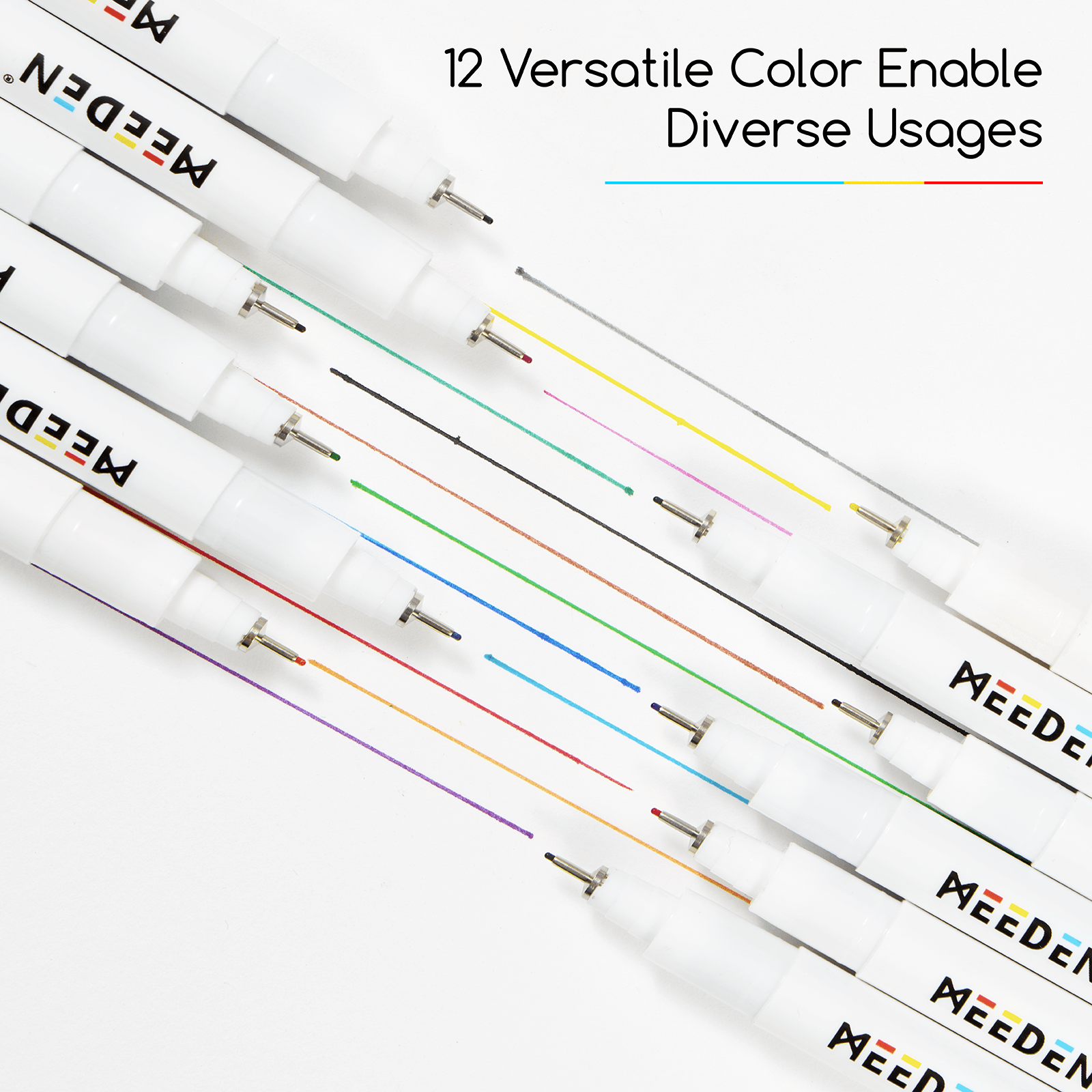 meeden-set-12-feutres-fins-0-4mm-couleurs-waterproof image 2