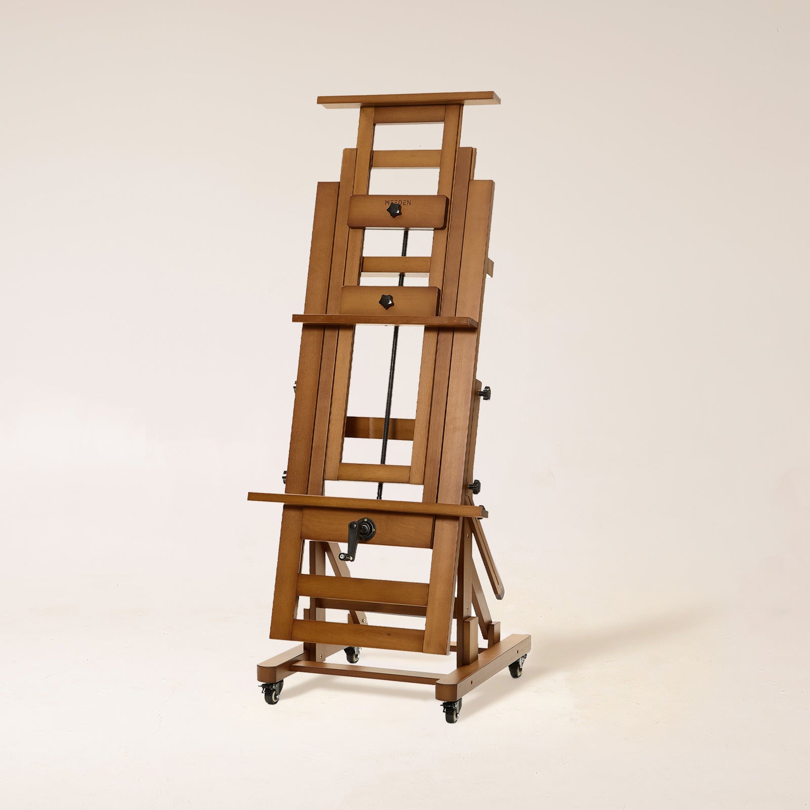 meeden-dhj-12-chevalet-d-atelier-manivelle-noyer image 1