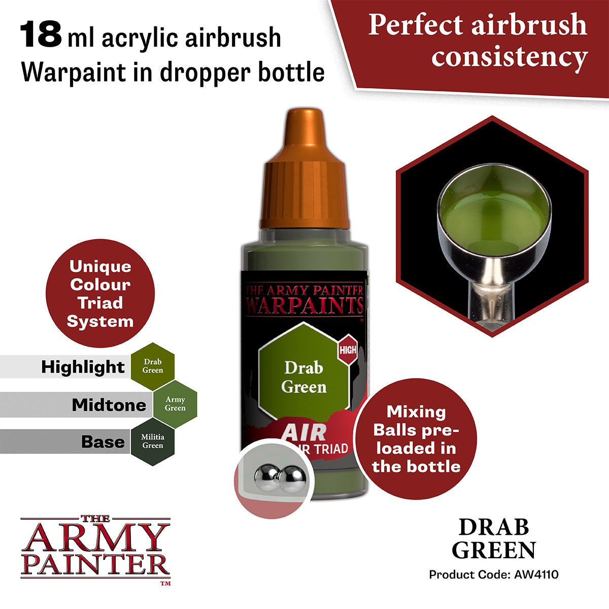 the-army-painter-warpaints-air-drab-green-peinture-a-rographe-18-ml-vert image 2
