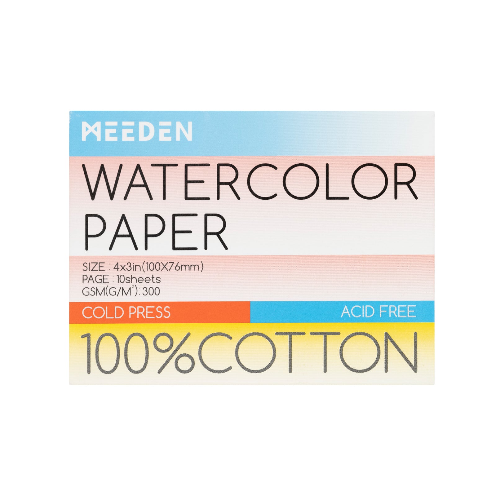 meeden-books-pads-bloc-papier-aquarelle-coton-300g image 1