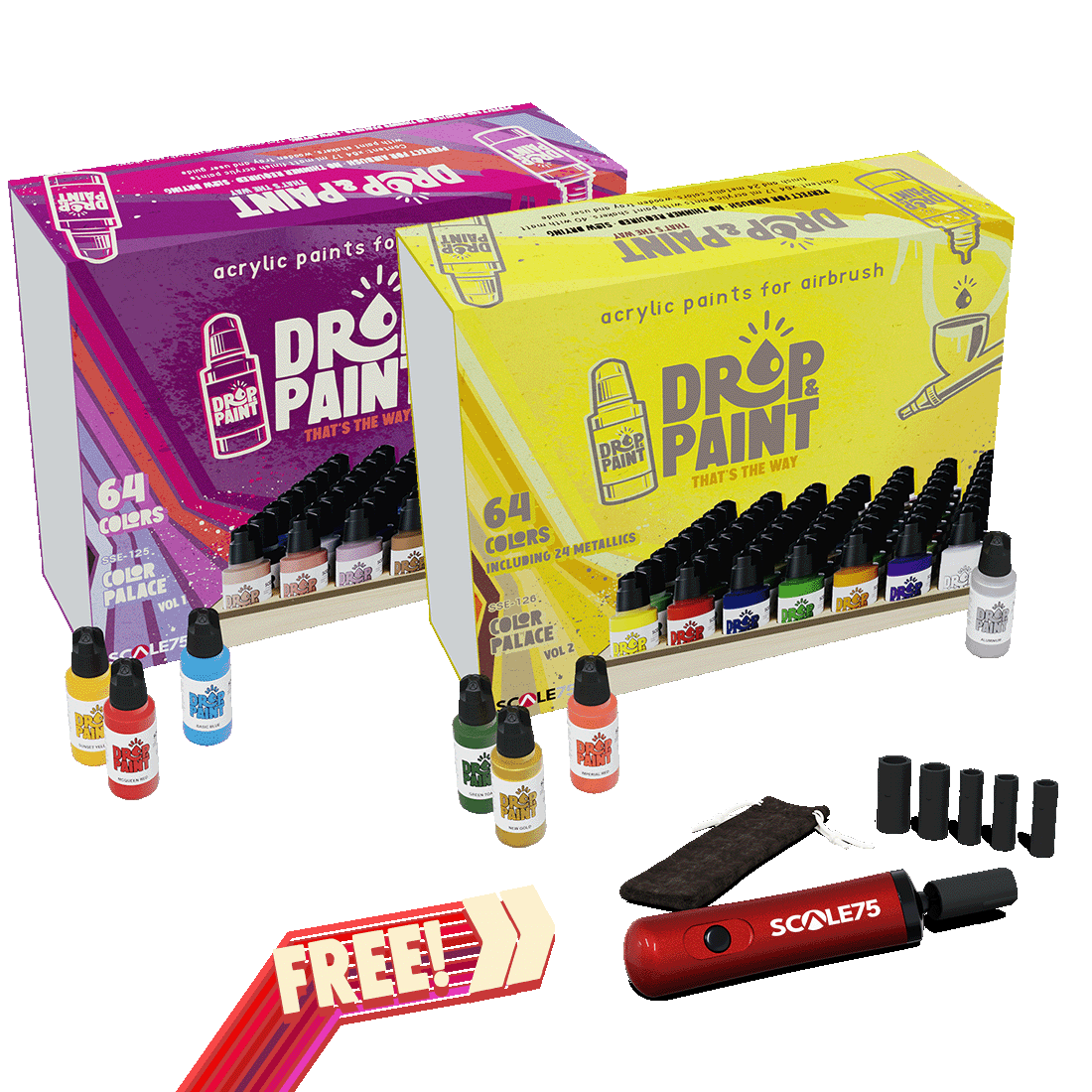 scale75-drop-paint-full-range-promo-coffret-128-peintures-a-rographe image 1
