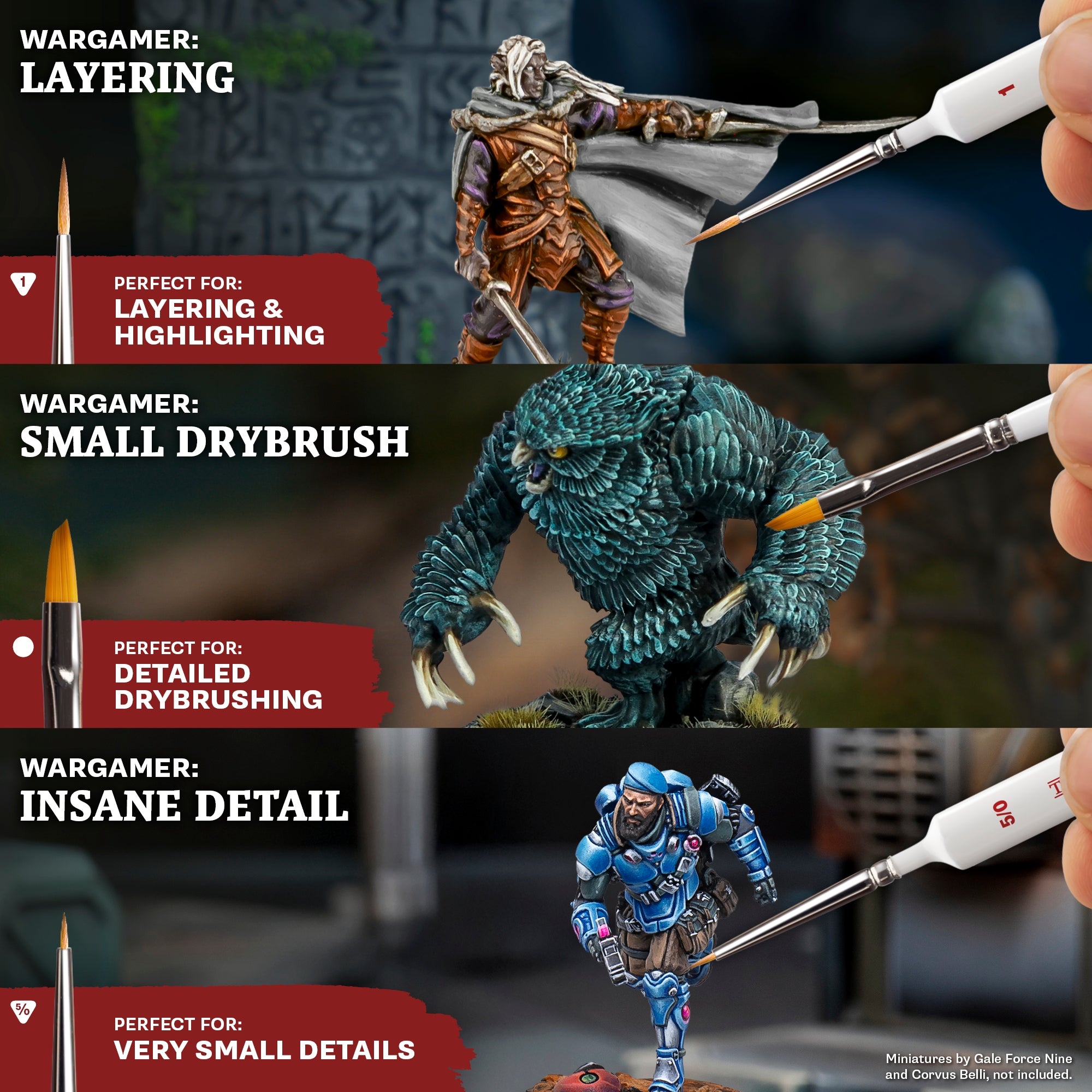 the-army-painter-most-wanted-brush-set-pinceaux-miniature-x3 image 2