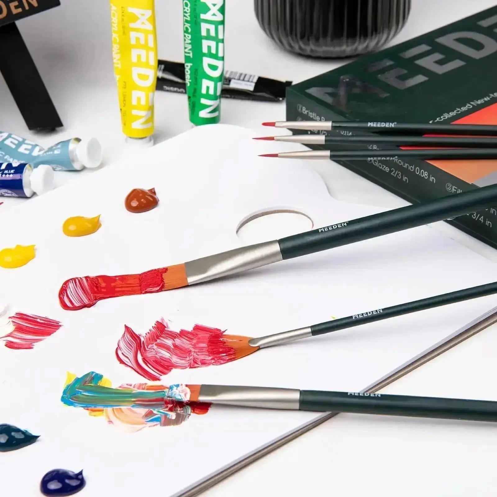 meeden-brushes-pinceaux-peinture-acrylique-lot-10-nylon image 7