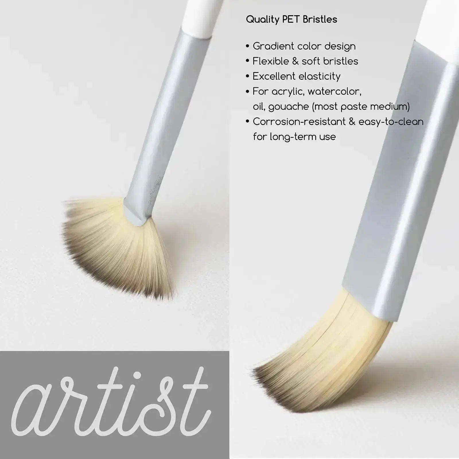 meeden-brushes-set-15-pinceaux-acrylique-nylon-trousse image 3