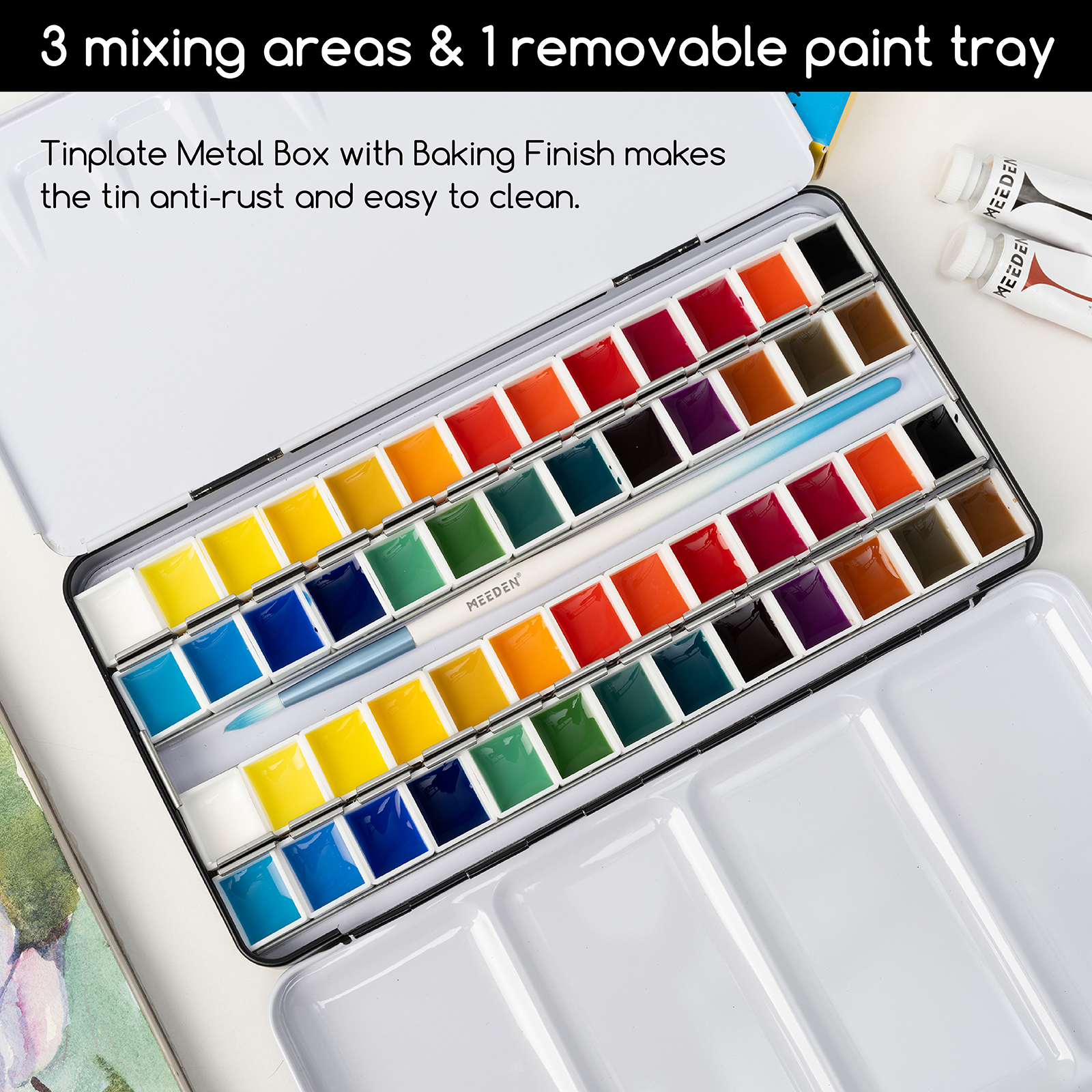 meeden-palettes-palette-aquarelle-vide-bleue-48-godets image 3