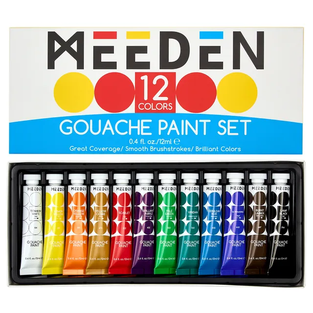 meeden-gouache-opaque-12-tubes-x-12-ml image 1