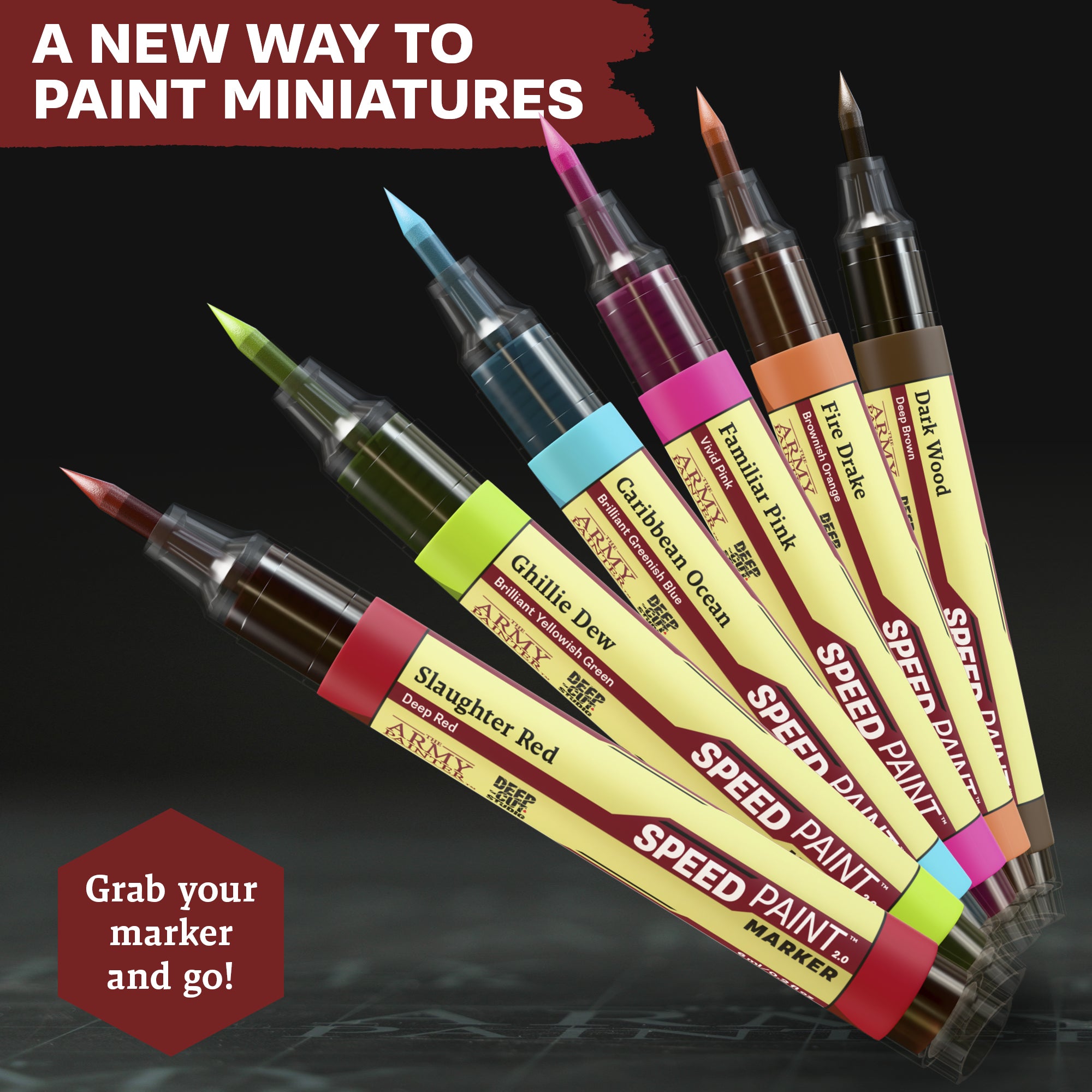 the-army-painter-speedpaint-markers-most-wanted-set-marqueurs-20-couleurs image 2