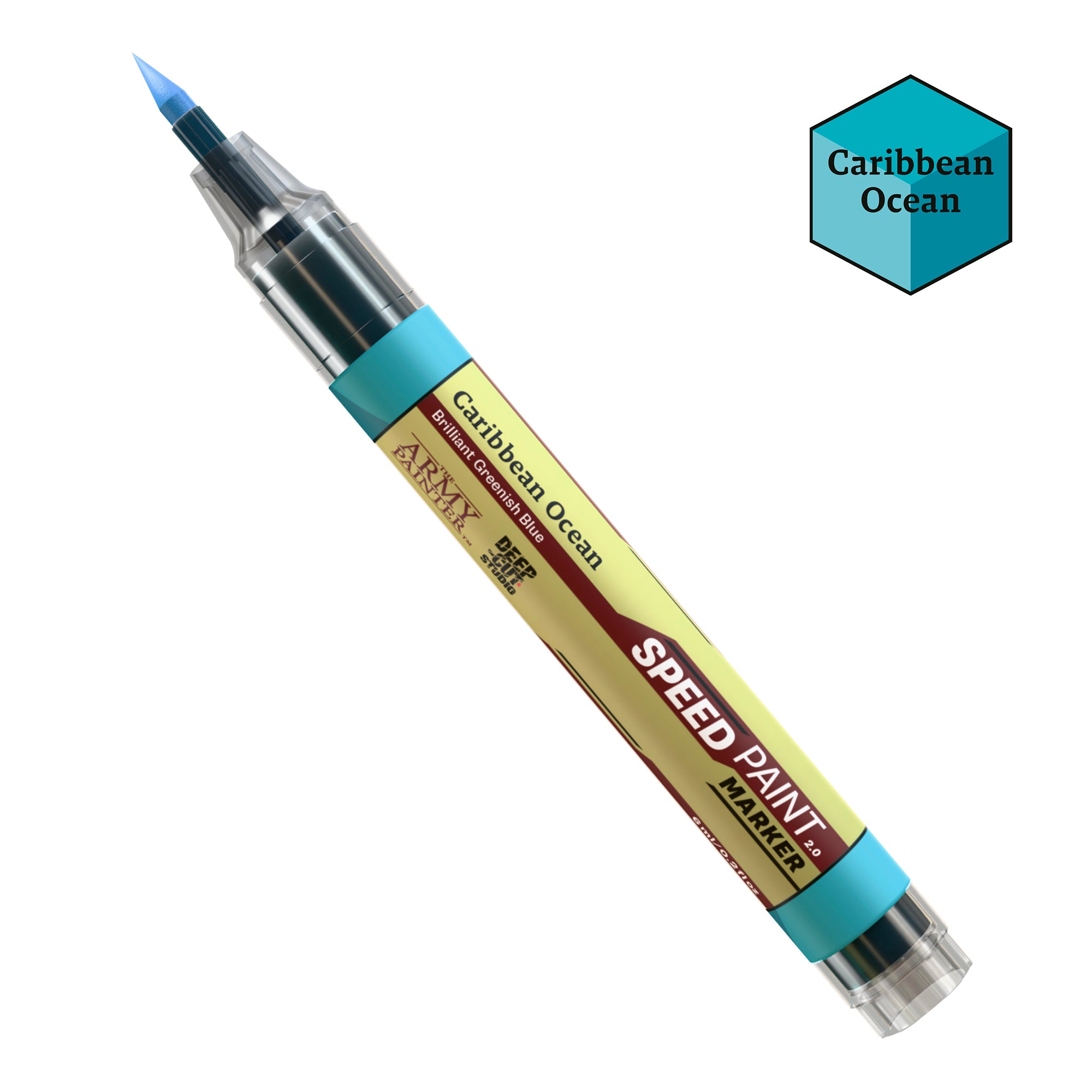 the-army-painter-speedpaint-marker-caribbean-ocean-feutre-bleu-vert image 1