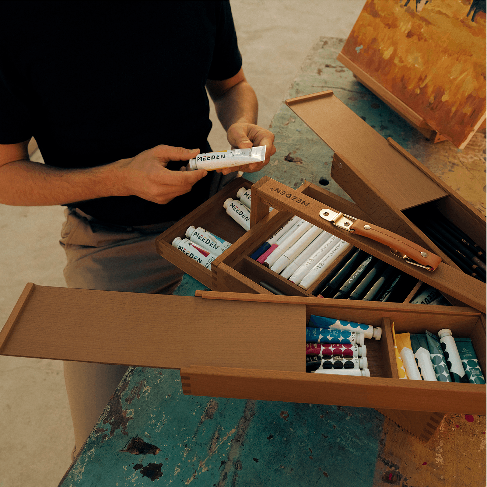 meeden-storage-boxes-hbx-7-noyer-bo-te-artiste-bois image 2