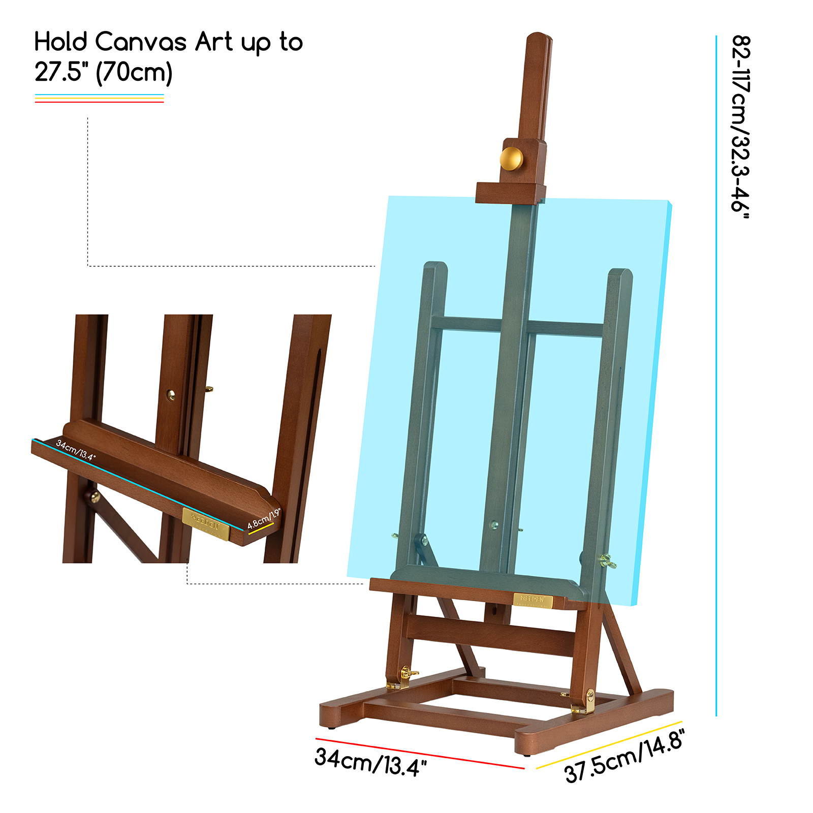 meeden-tabletop-easels-hj-10-chevalet-table-h-tre-cadre-h image 7