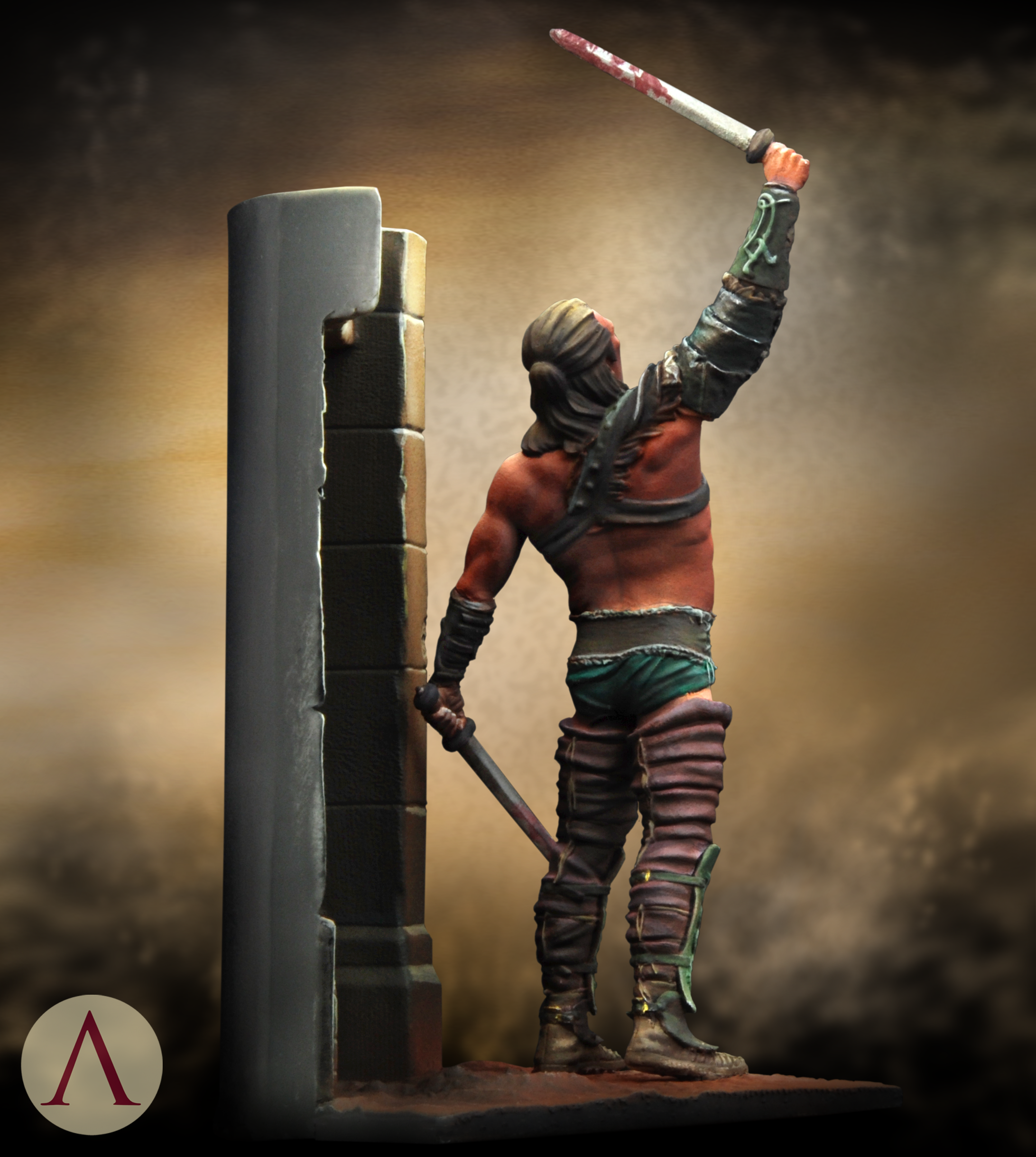 scale75-rome-gannicus-figurine-r-sine-peindre-gladiateur image 5