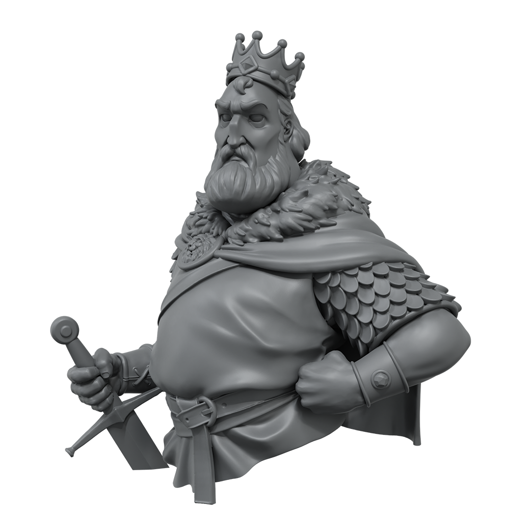 scale75-characters-monarch-buste-m-di-val-non-peint image 2