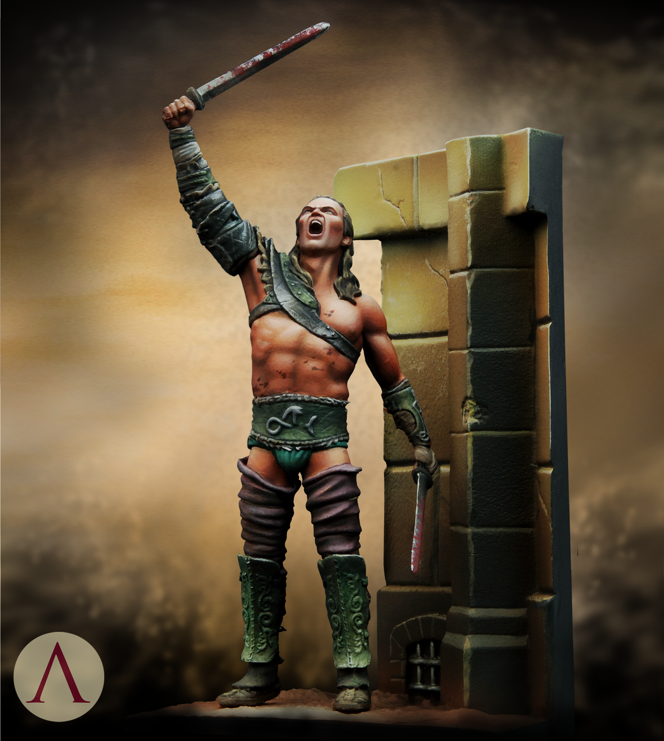 scale75-rome-gannicus-figurine-r-sine-peindre-gladiateur image 3