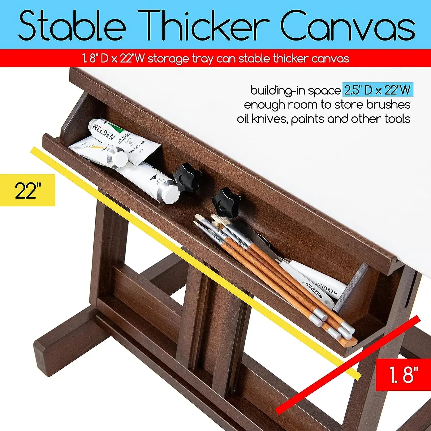 meeden-floor-easels-chevalet-dw01-cadre-h-noyer image 6