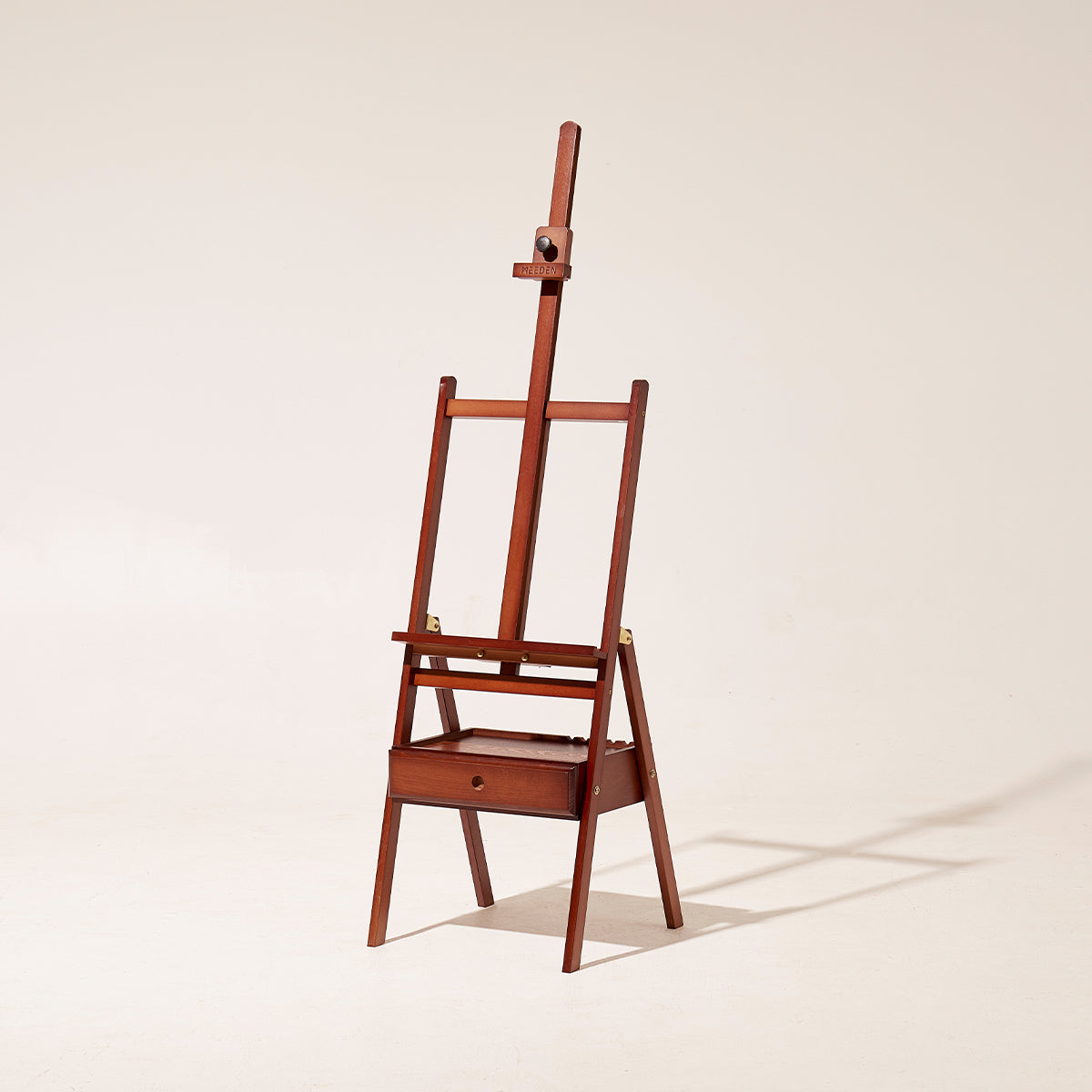 meeden-hj-1a-chevalet-d-atelier-bois-cadre-h-noyer-tiroir image 1