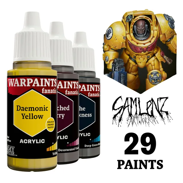 the-army-painter-imperial-fist-bundle-sam-lenz-peinture-29-pots-jaune image 1