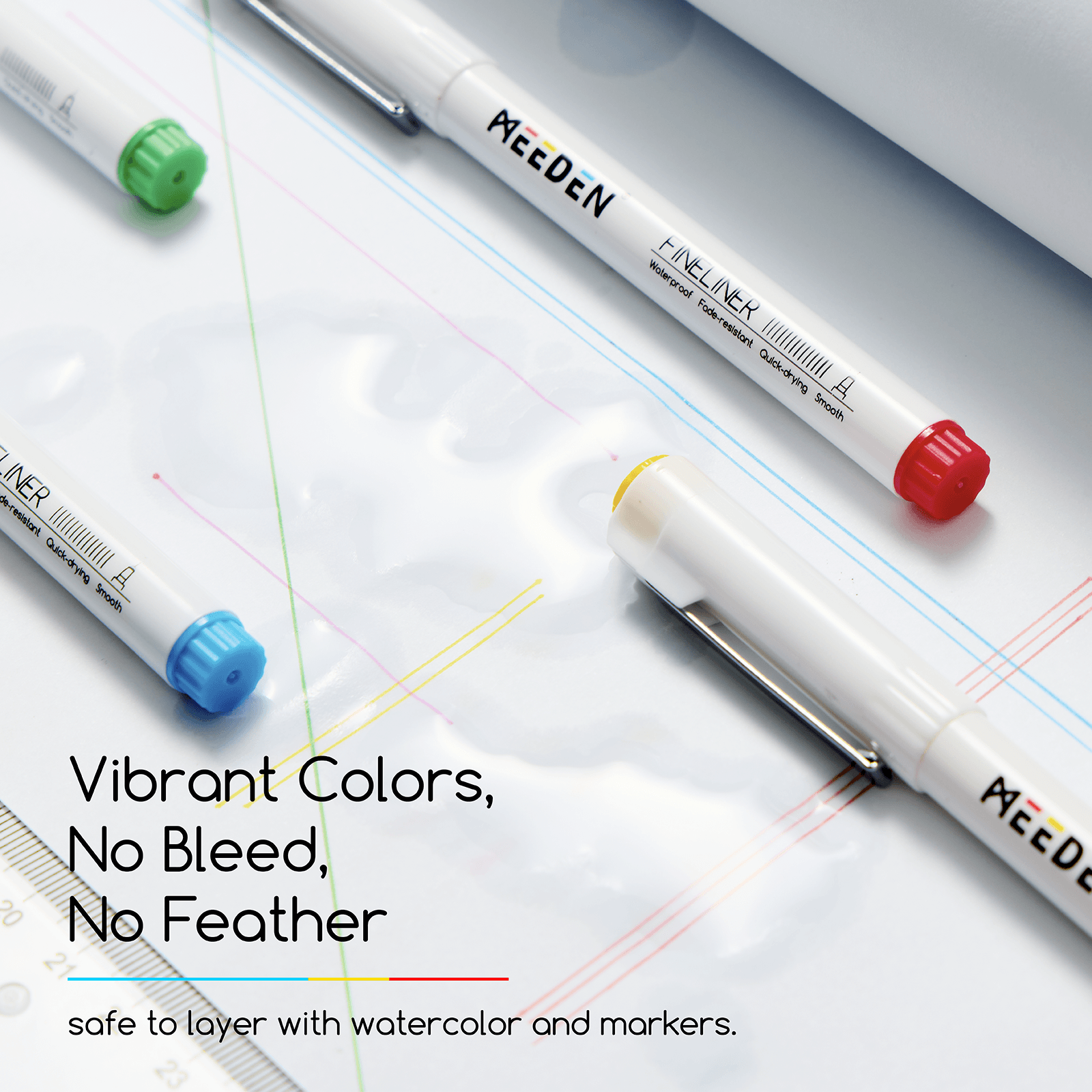 meeden-set-12-feutres-fins-0-4mm-couleurs-waterproof image 7