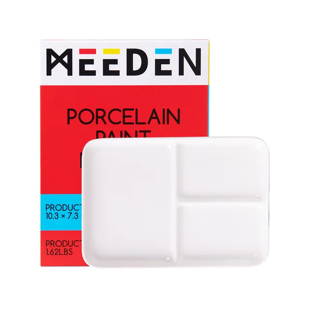 meeden-palettes-palette-c-ramique-3-godets-25x18-cm-blanc image 1