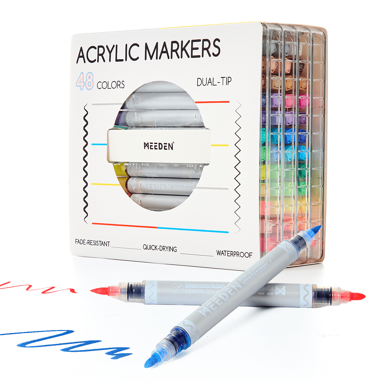 meeden-markers-48-feutres-acrylique-double-pointe image 1