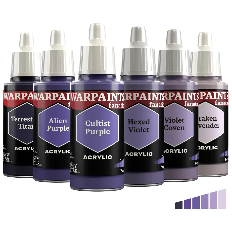 army-painter-warpaints-fanatic-purples-set-6-peintures-violet-18ml image 1