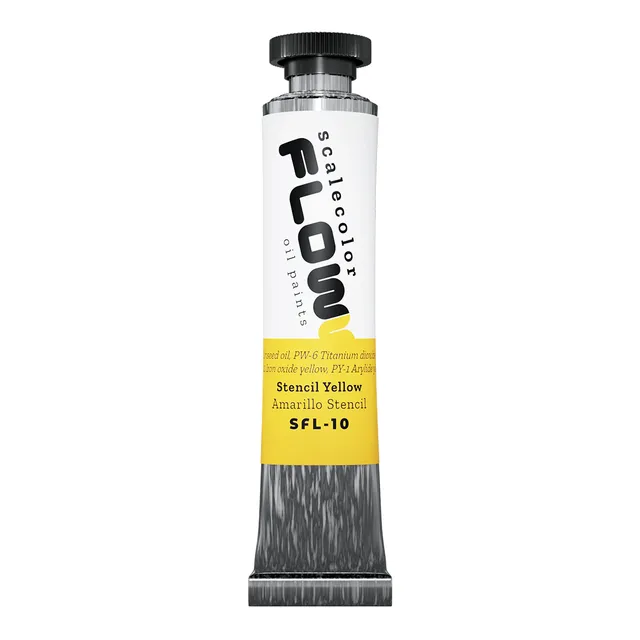scale75-scalecolor-stencil-yellow-peinture-huile-jaune-20ml-mat image 1