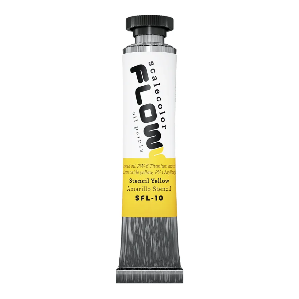 scale75-scalecolor-stencil-yellow-peinture-huile-jaune-20ml-mat image 1