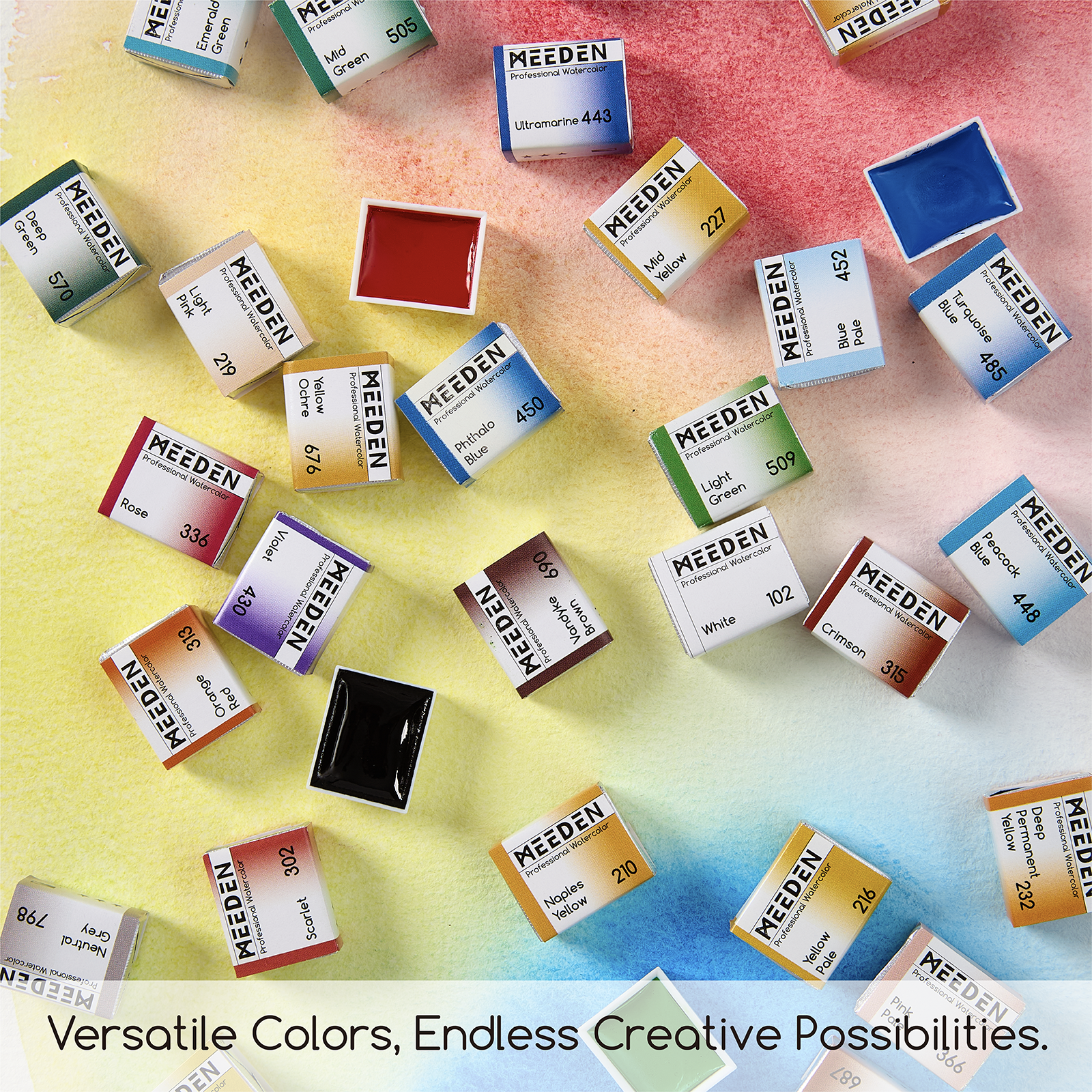 meeden-watercolor-coffret-aquarelle-40-godets-semi-humide-pro image 8