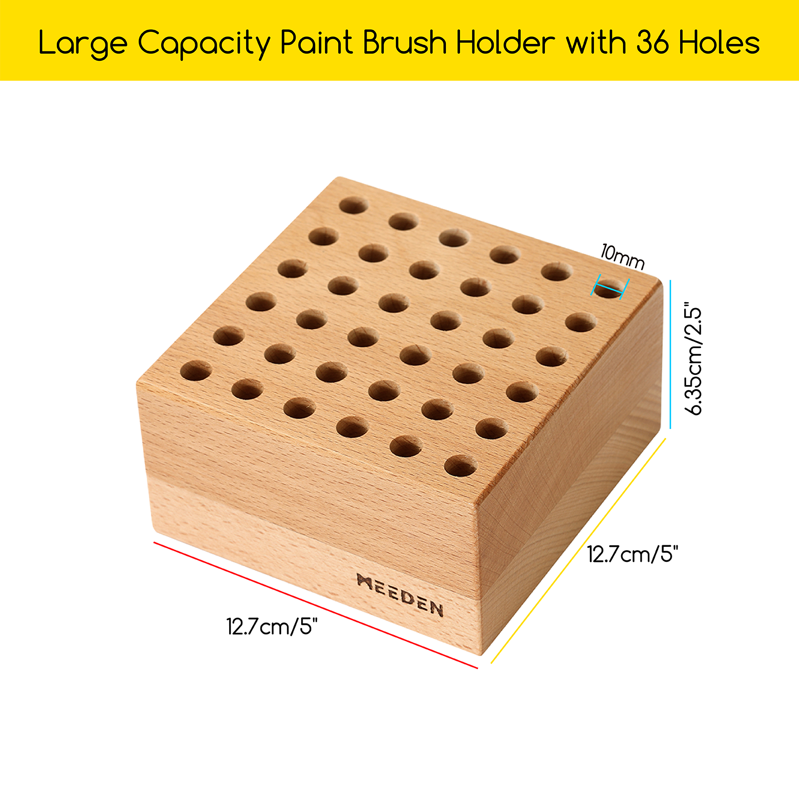 meeden-brush-holders-pot-pinceaux-bois-h-tre-36-trous image 5