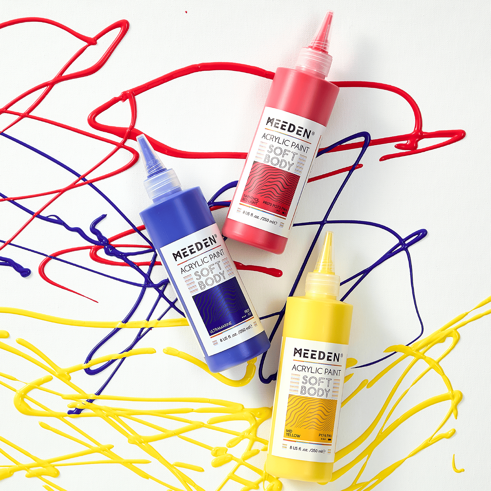 meeden-acrylic-peinture-acrylique-blanc-titane-250ml image 1