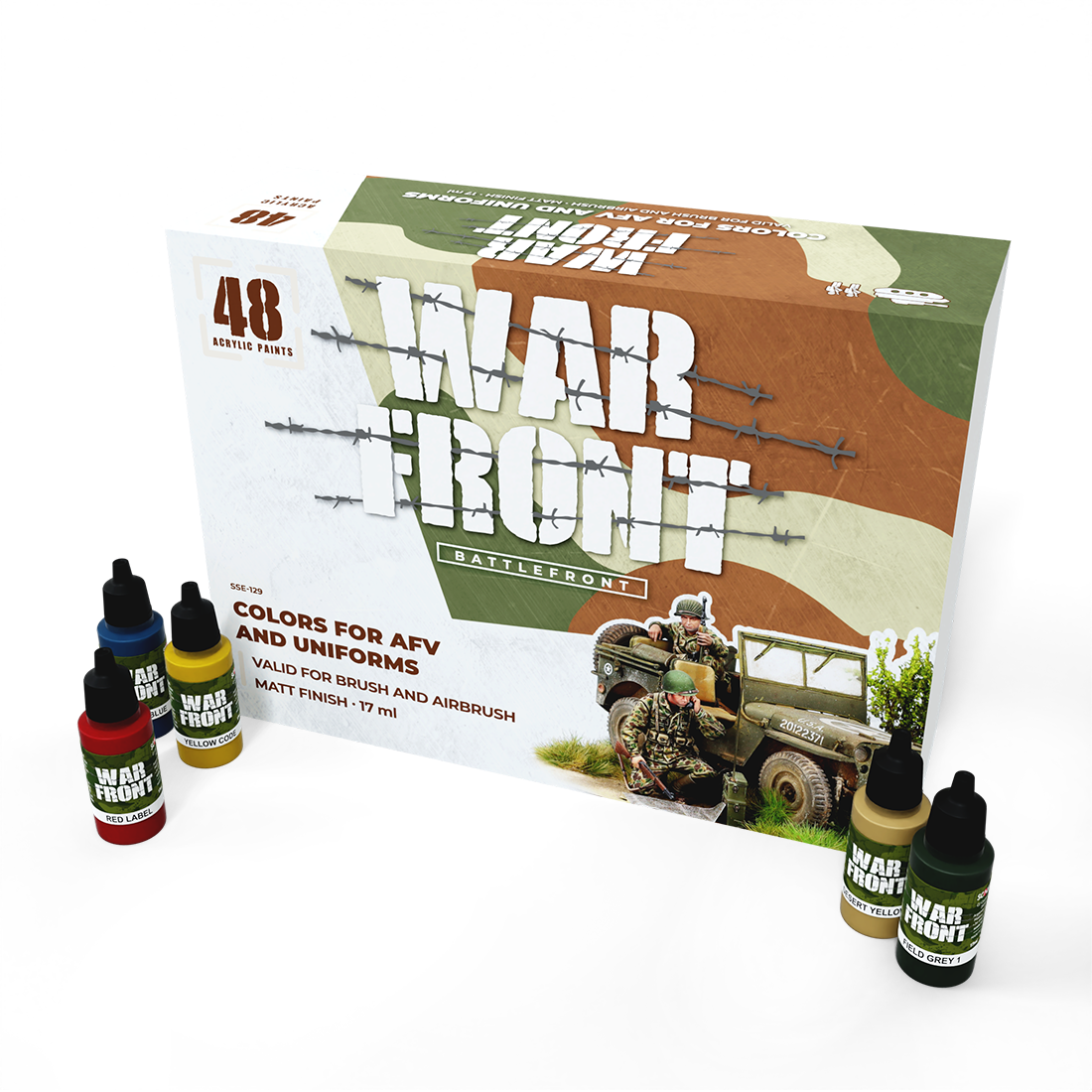 scale75-warfront-battlefront-set-8-peintures-militaires image 1