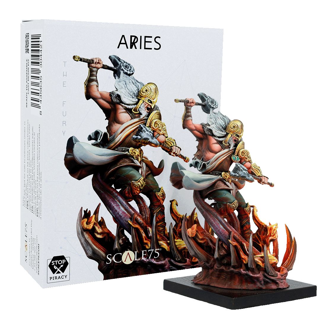 scale75-zodiac-aries-figurine-b-lier-fantasy-peindre image 1