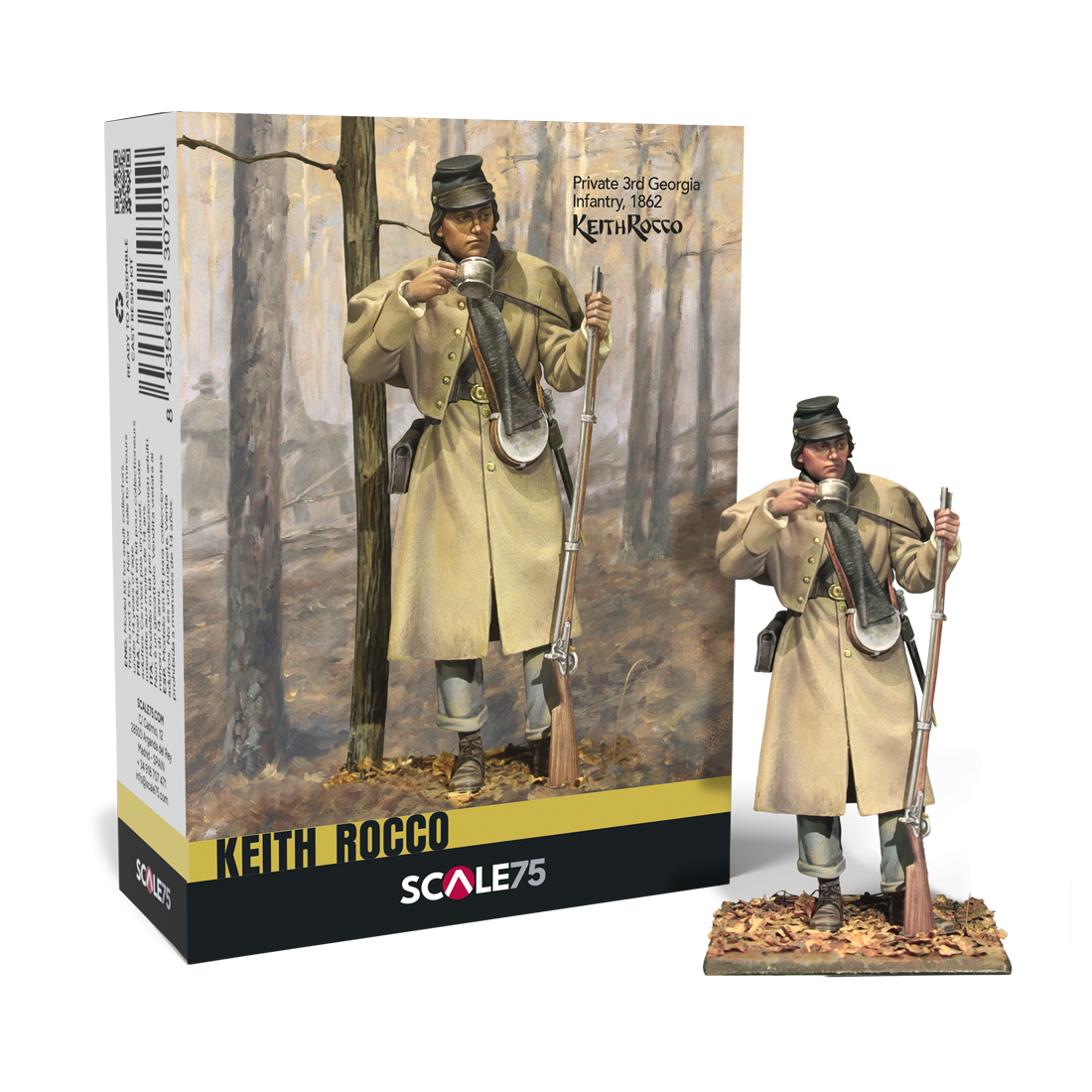 scale75-private-3rd-georgia-1862-figurine-75mm-non-peinte image 1