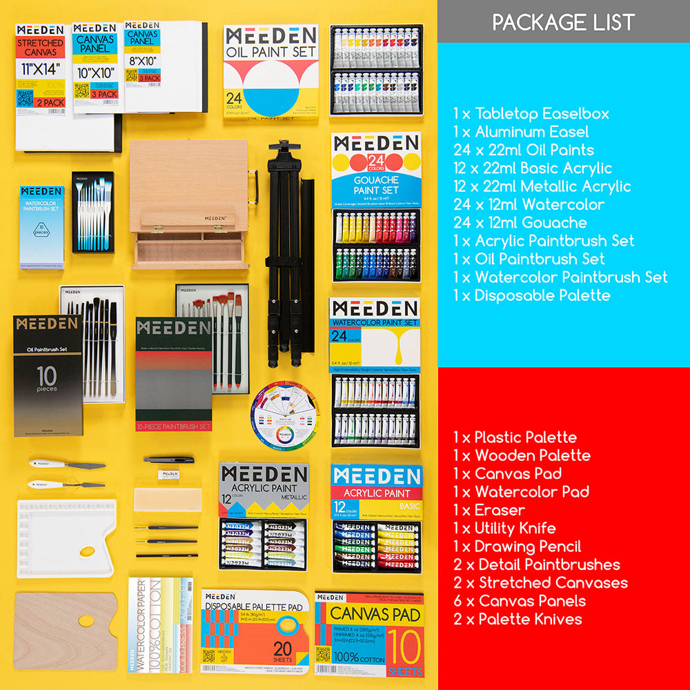 meeden-art-sets-coffret-peinture-151-pcs-complet-chevalet image 2
