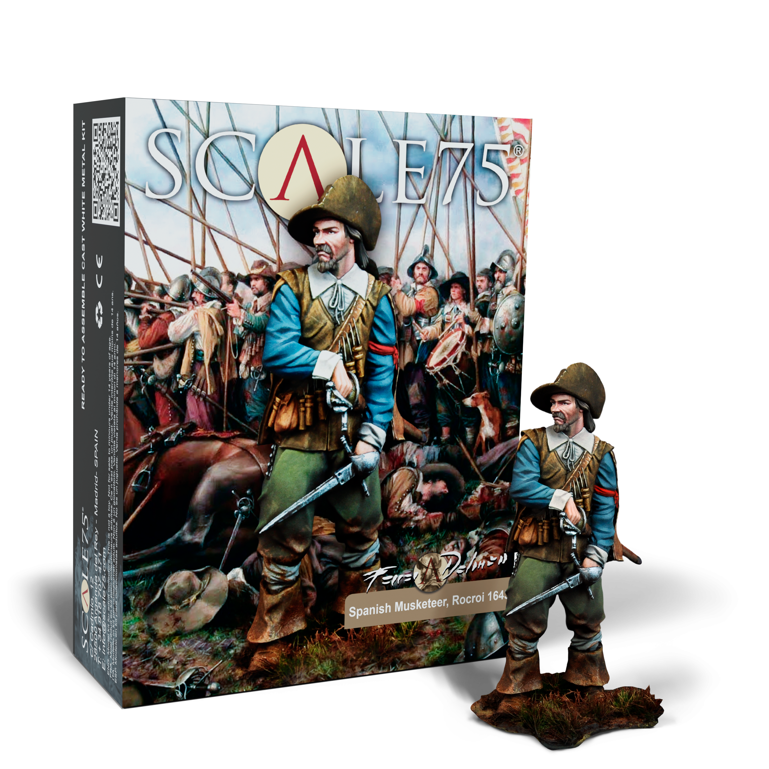 scale75-ferrer-dalmau-mousquetaire-rocroi-1643-figurine-75-mm image 1