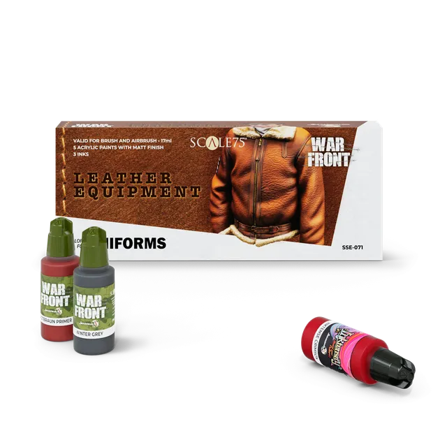 scale75-leather-equipment-set-peinture-cuir-8x17ml-inks image 1