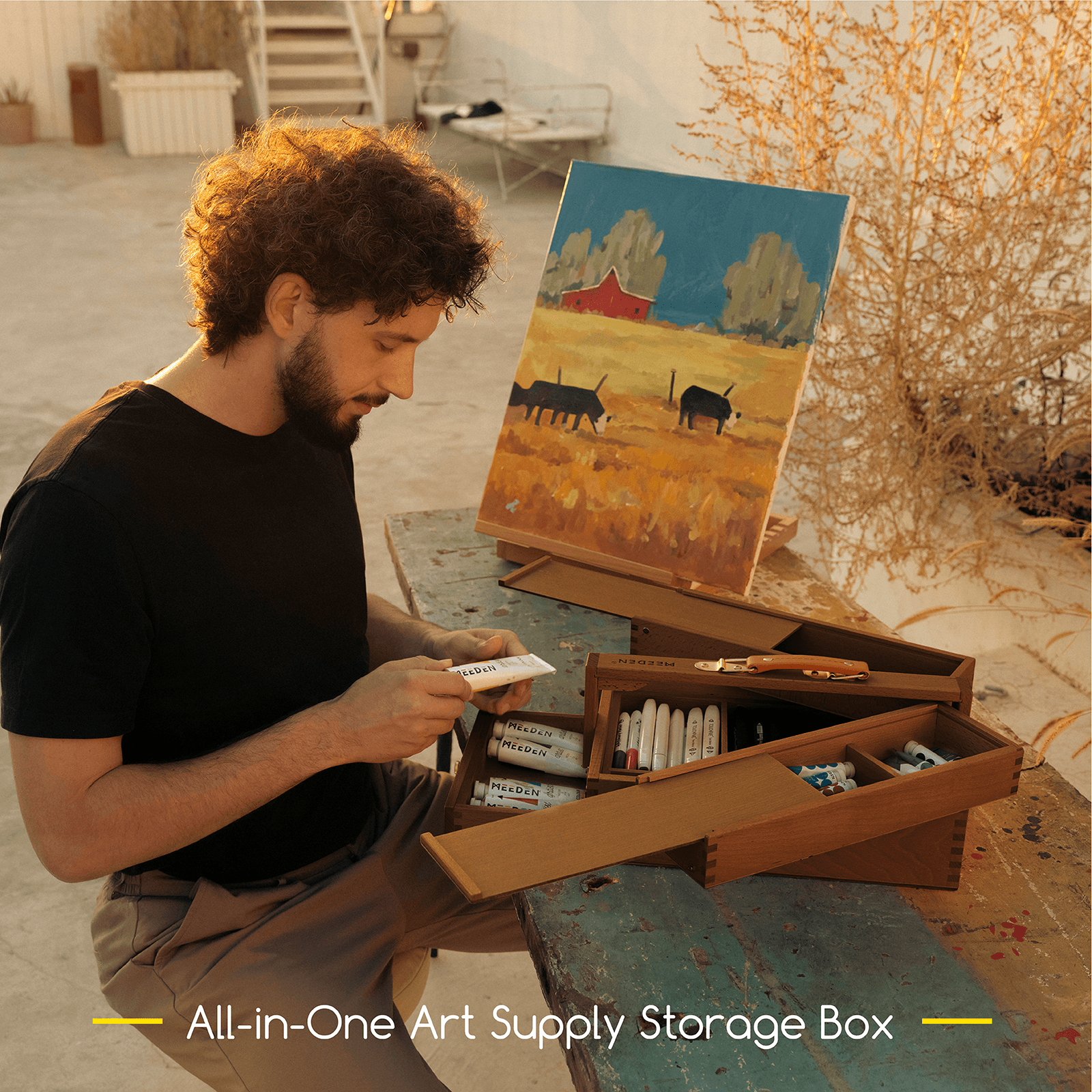 meeden-storage-boxes-hbx-7-noyer-bo-te-artiste-bois image 3
