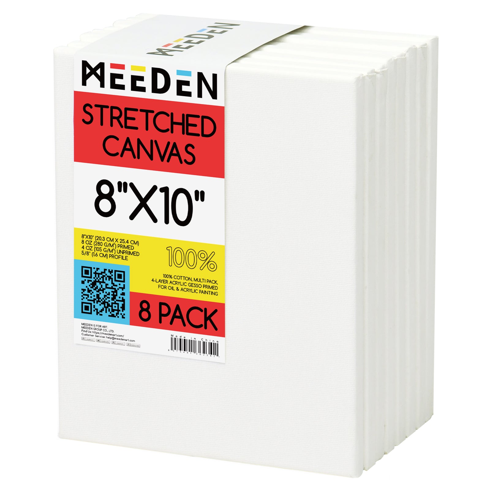 meeden-canvas-ch-ssis-entoil-coton-20x25-cm-lot-8 image 6