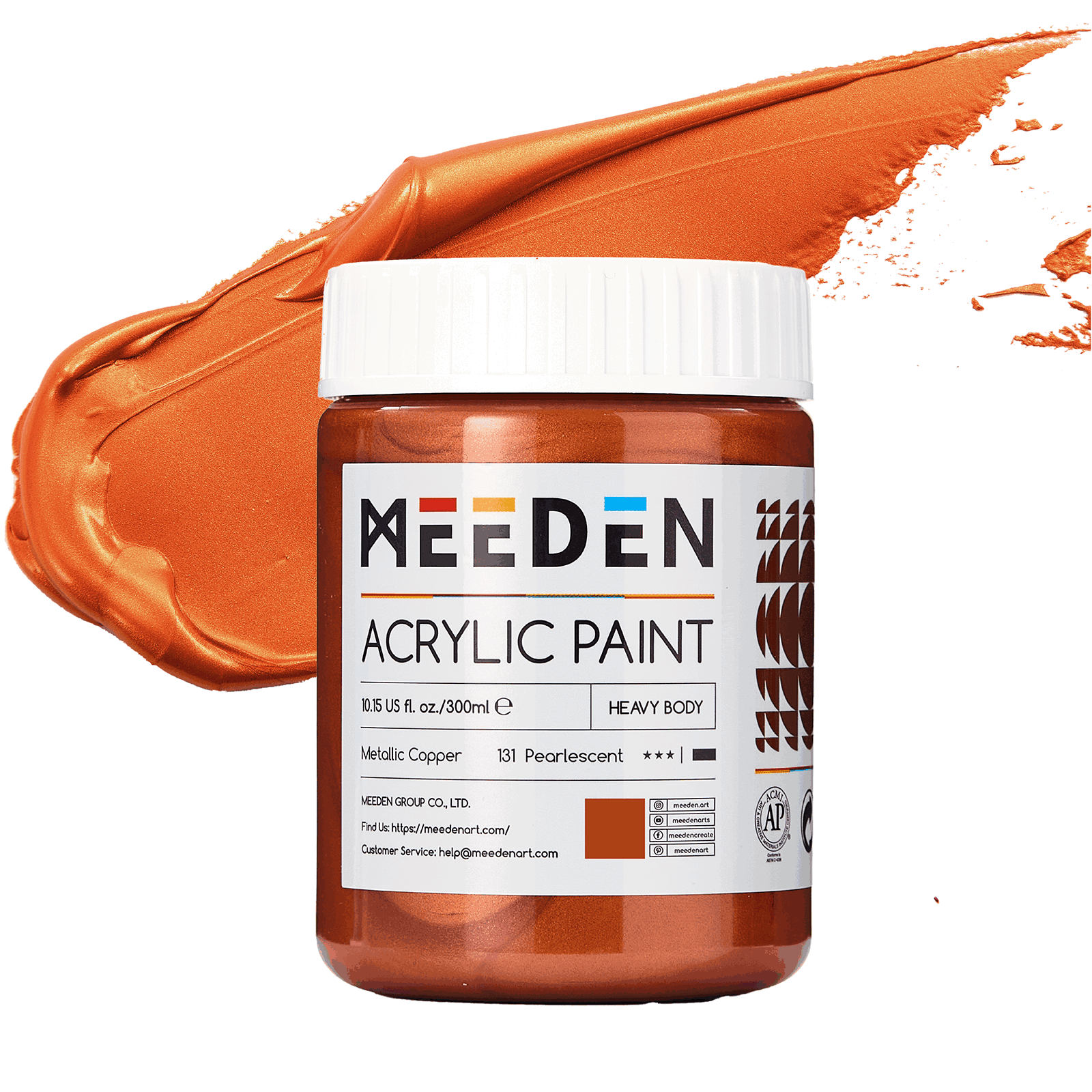 meeden-acrylic-paint-peinture-acrylique-argent-300-ml-metallique image 6