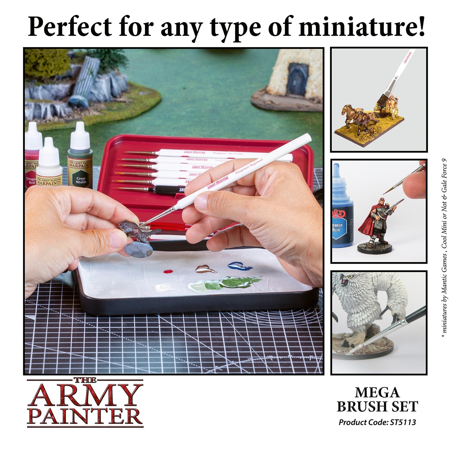 the-army-painter-mega-brush-set-10-pinceaux-figurine image 4