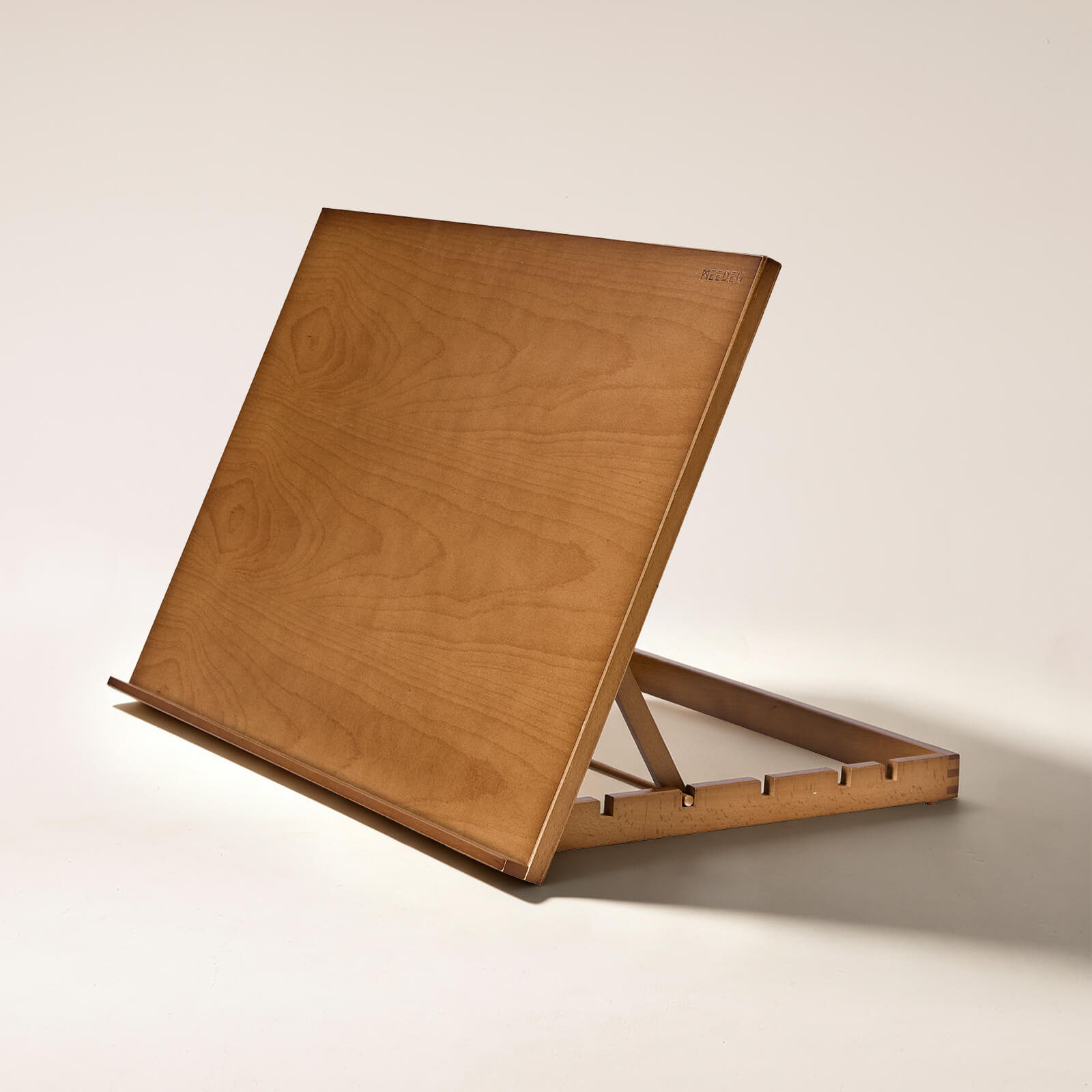 meeden-6083-chevalet-de-table-noyer-avec-palette-inclinable image 1