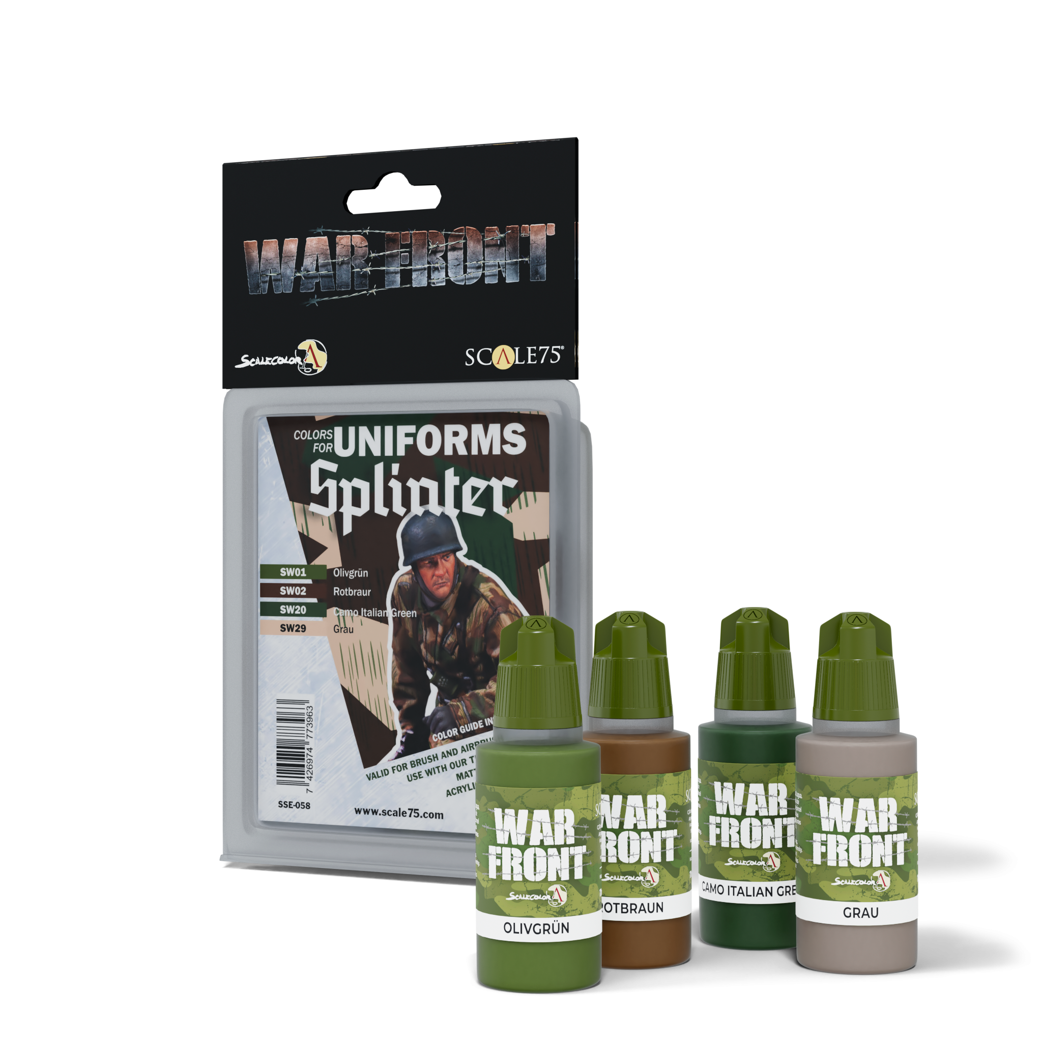 scale75-warfront-splinter-peinture-set-camouflage-4-pcs image 1