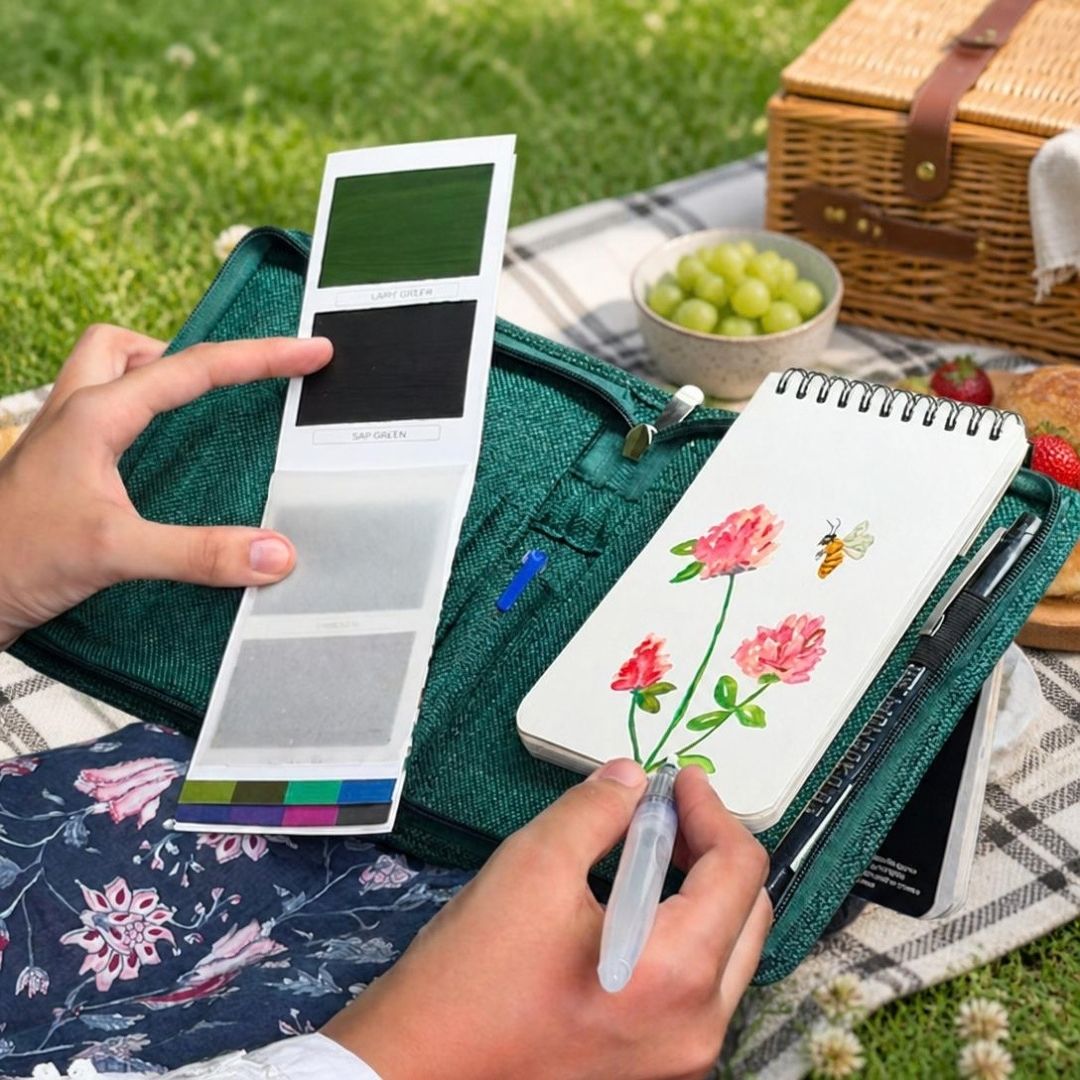 viviva-travel-kits-jute-travel-paint-kit-a6-aquarelle-16-couleurs image 1