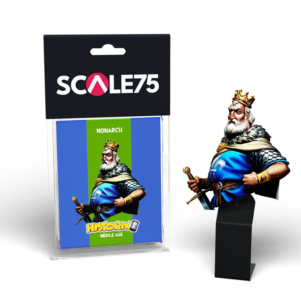 scale75-characters-monarch-buste-m-di-val-non-peint image 1