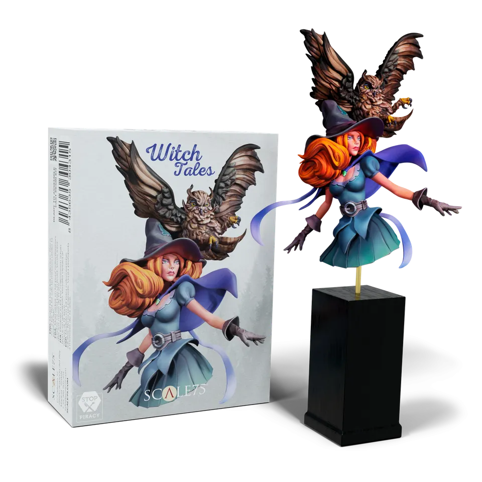 scale75-busts-to-scale-witch-tales-buste-r-sine-1-10-non-peint image 1