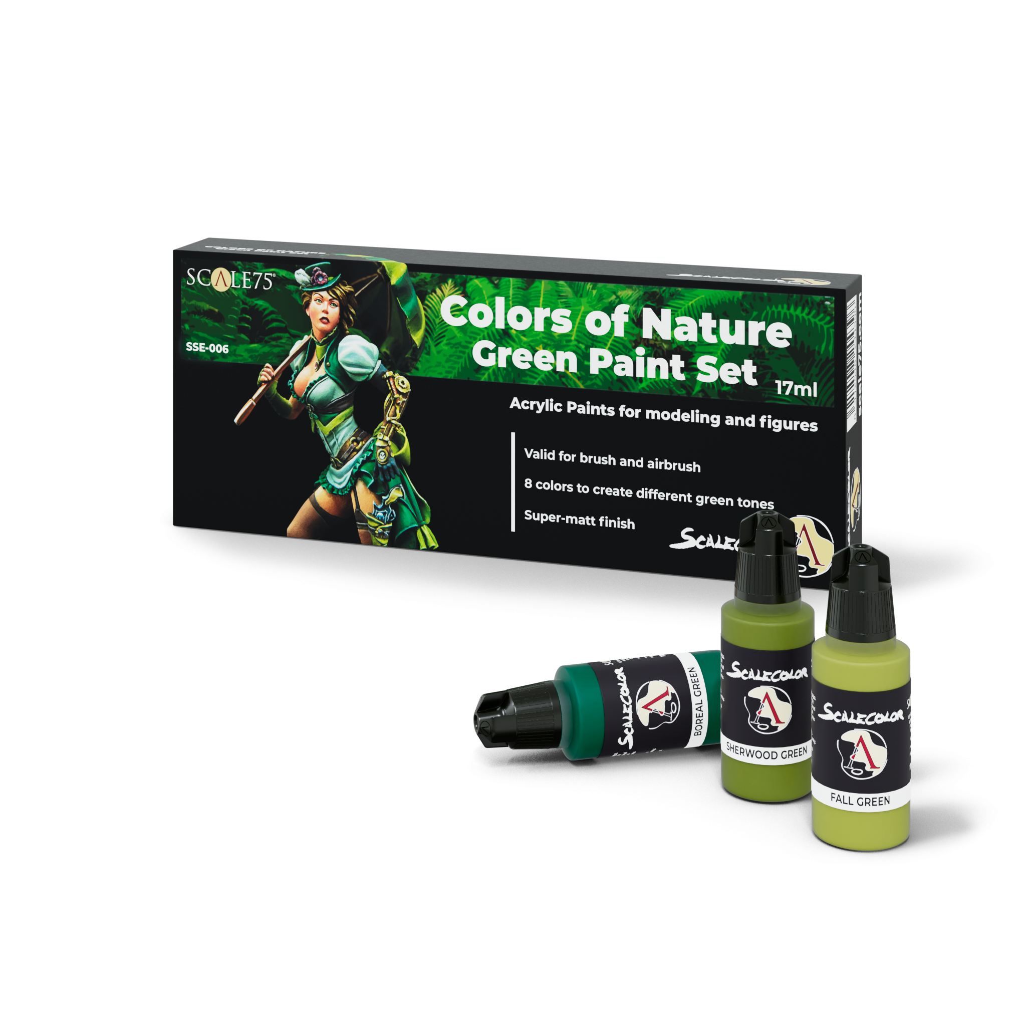 scale75-specials-colors-of-nature-green-set-peinture-miniature-vert image 1