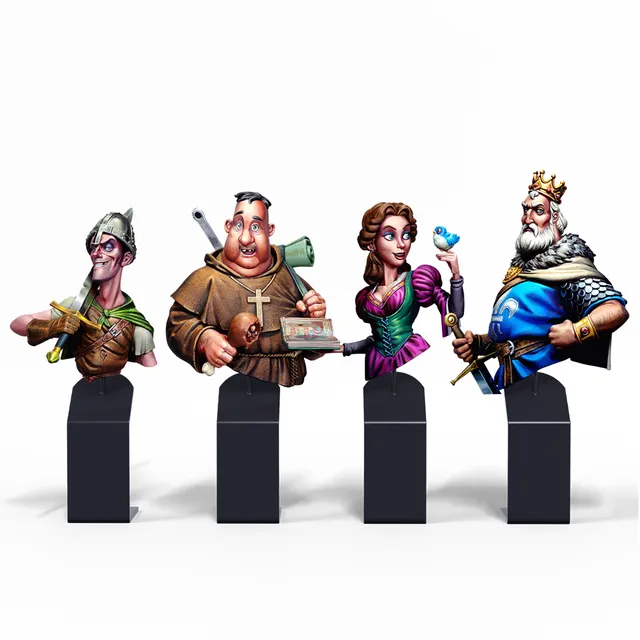 scale75-historix-middle-age-pack-4-bustes-r-sine-1-12 image 1
