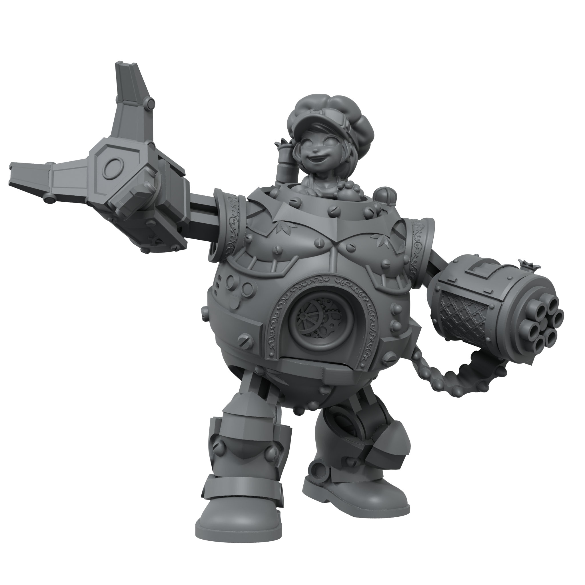 scale75-the-smog-riders-fat-bob-mecha-figurine-35mm-r-sine image 3