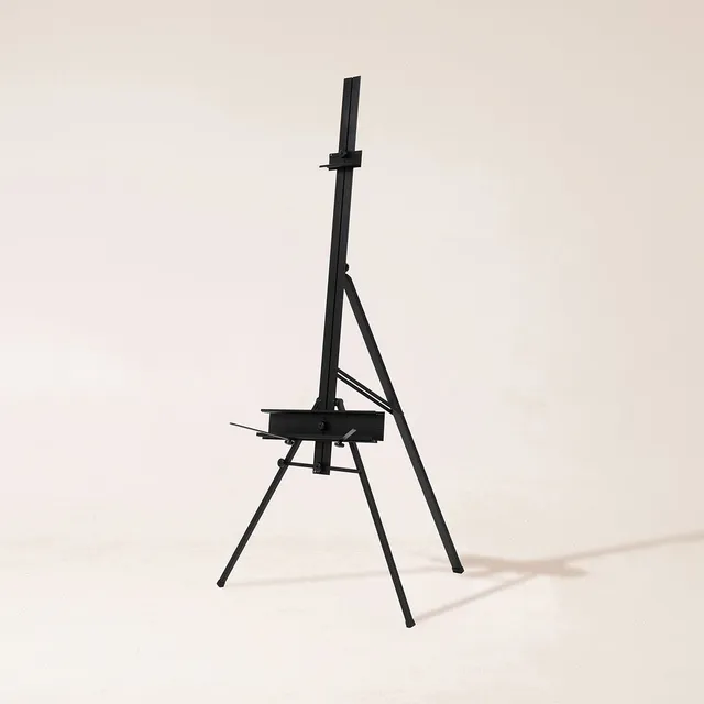 meeden-es-6026-chevalet-d-atelier-m-tal-noir-portable-170-cm image 1