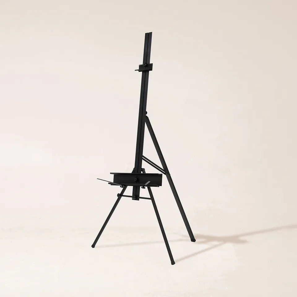 meeden-es-6026-chevalet-d-atelier-m-tal-noir-portable-170-cm image 1