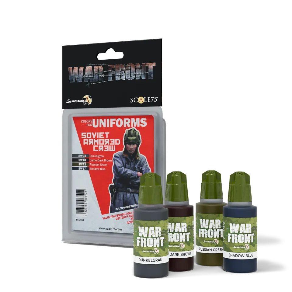 scale75-warfront-soviet-armored-crew-set-peinture-4-pots-mat image 1